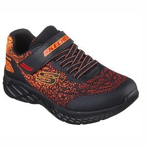 Skechers pantofi copii baieti sport MICROSPEC II 403920L BLACK/RED