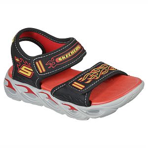 Skechers sandale copii baieti THERMO SPLASH HEAT FLO 400109L BLACK/RED