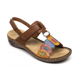 Rieker sandale dama multicolor
