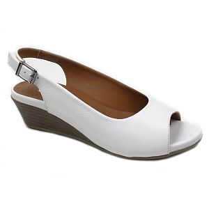 Pass Collection sandale dama alb
