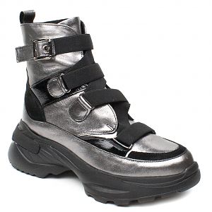 Catali Shoes ghete dama 212866NP gri metalizat