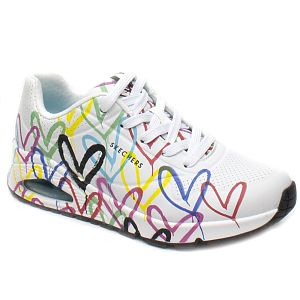 Skechers pantofi dama sport 155507 alb+multicolor