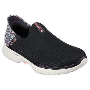 Skechers pantofi dama sport GO WALK 124626 BLACK/PINK
