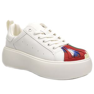 Franco Gerardo pantofi dama 88135 alb+multicolor